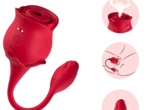 ARMONY - ROSA SUCCIONADOR DE CLITORIS  VIBRADOR 10 MODOS ROJO - Imagen 5
