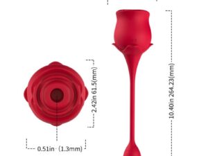 ARMONY - ROSA SUCCIONADOR DE CLITORIS  VIBRADOR 10 MODOS ROJO - Imagen 4