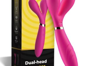 ARMONY - Y-WAND MASAJEADOR  VIBRADOR CABEZA DOBLE FUCSIA - Imagen 5