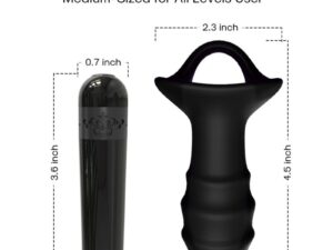 ARMONY - KYLIN DEDAL VIBRADOR  PLUG ANAL CONTROL REMOTO NEGRO - Imagen 4