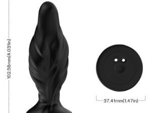 ARMONY - VIBRADOR  PLUG ANAL CONTROL REMOTO NEGRO - Imagen 4