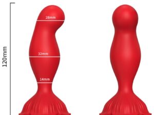 ARMONY - ROSA VIBRADOR  PLUG ANAL CONTROL REMOTO ROJO - Imagen 2