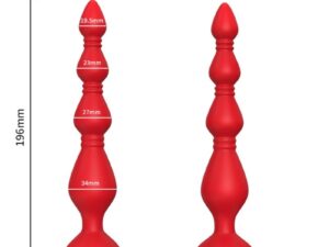 ARMONY - ROSA VIBRADOR PAGODA  PLUG ANAL ROJO - Imagen 1