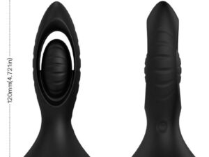 ARMONY - VIBRADOR  PLUG ANAL SILICONA NEGRO - Imagen 4