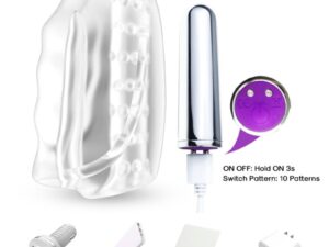 ARMONY - MASTER MASTURBATOR  VIBRADOR TRANSPARENTE - Imagen 3
