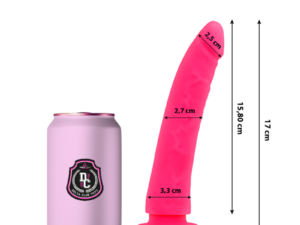 DELTA CLUB - DILDO REALISTA ROSA SILICONA MEDICA 17 CM -O- 3 CM - Imagen 1