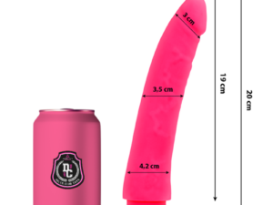 DELTA CLUB - DILDO REALISTA ROSA SILICONA MEDICA 20 CM -O- 4 CM - Imagen 1