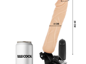 BASECOCK - VIBRADOR REALISTICO CONTROL REMOTO NATURAL 20 CM -O- 4 CM - Imagen 2