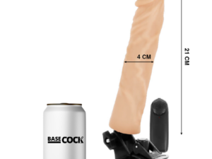 BASECOCK - VIBRADOR REALISTICO CONTROL REMOTO NATURAL 21 CM -O- 4 CM - Imagen 2