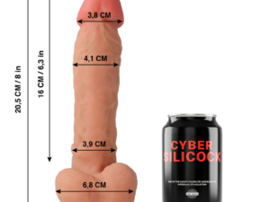 CYBER SILICOCK - MAGNUS REALÍSTICO SILICONA LÍQUIDA 20.5 CM -O- 4.1 CM - Imagen 2