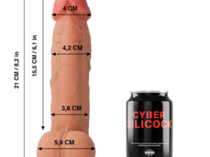 CYBER SILICOCK - SAUL REALISTICO SILICONA LIQUIDA 21 CM -O- 4.2 CM - Imagen 2