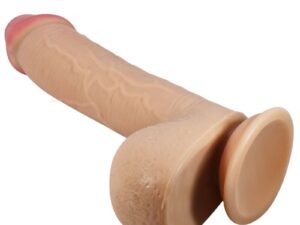 PRETTY LOVE - SLIDING SKIN SERIES DILDO REALÍSTICO CON VENTOSA PIEL DESLIZANTE NATURAL 23.4 CM - Imagen 1