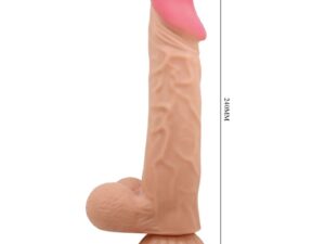 PRETTY LOVE - SLIDING SKIN SERIES DILDO REALÍSTICO CON VENTOSA PIEL DESLIZANTE CONTROL REMOTO NATURAL 24 CM - Imagen 4