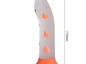 PRETTY LOVE - MAGICAL NIGHTFALL DILDO SIN VIBRACIÓN LUMINOSO NARANJA - Imagen 1