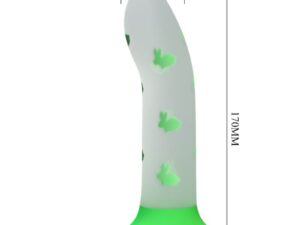 PRETTY LOVE - MAGICAL NIGHTFALL DILDO SIN VIBRACIÓN LUMINOSO VERDE - Imagen 1