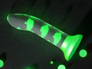 PRETTY LOVE - MAGICAL NIGHTFALL DILDO SIN VIBRACIÓN LUMINOSO VERDE - Imagen 3