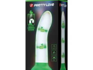 PRETTY LOVE - MAGICAL NIGHTFALL DILDO SIN VIBRACIÓN LUMINOSO VERDE - Imagen 4