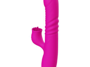 ARMONY - FANNY VIBRADOR MULTIFUNCION DOBLE LENGUA EFECTO CALOR FUCSIA - Imagen 5