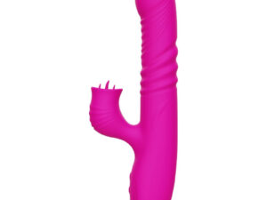 ARMONY - FANNY VIBRADOR MULTIFUNCION DOBLE LENGUA EFECTO CALOR FUCSIA - Imagen 4