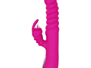 ARMONY - VIBRADOR MULTIFUNCION RABBIT DOBLE LENGUA EFECTO CALOR FUCSIA - Imagen 4