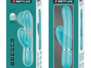 PRETTY LOVE - VIBRADOR PUNTO G MULTIFUNCIÓN VERDE AGUA - Imagen 4