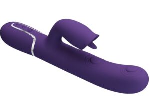 PRETTY LOVE - VIBRADOR RABBIT CON LICKING MORADO - Imagen 1