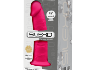 SILEXD - MODELO 2 PENE REALISTICO SILICONA PREMIUM SILEXPAN FUCSIA 23 CM - Imagen 3