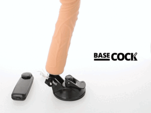 BASECOCK - VIBRADOR REALISTICO CONTROL REMOTO NATURAL 20 CM -O- 4 CM - Imagen 1