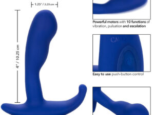 CALEXOTICS - ADMIRAL CURVED ESTIMULADOR  VIBRADOR ANAL AZUL - Imagen 4