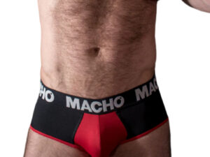 MACHO - MS26N SLIP NEGRO/ROJO S - Imagen 2