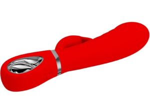 PRETTY LOVE - PRESCOTT VIBRADOR PUNTO G MULTIFUNCIÓN ROJO - Imagen 4