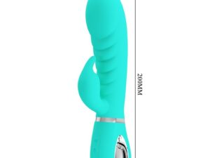 PRETTY LOVE - PRESCOTT VIBRADOR PUNTO G MULTIFUNCIÓN VERDE AGUA - Imagen 5