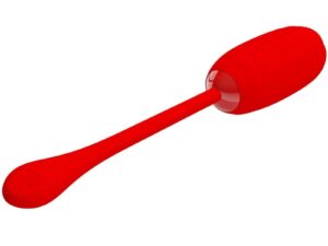 PRETTY LOVE - KIRK HUEVO VIBRADOR RECARGABLE ROJO - Imagen 3