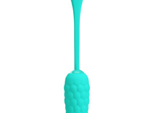 PRETTY LOVE - HUEVO VIBRADOR CON TEXTURA MARINA RECARGABLE VERDE AGUA - Imagen 5