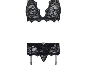 LIVCO CORSETTI FASHION - BELITA LC 90231 SUJETADOR + PANTY + LIGUERO NEGRO S/M - Imagen 5