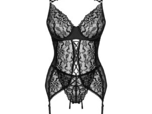 LIVCO CORSETTI FASHION - GIELLANDRA FOR THE SENSES COLLECTION CORSET + PANTY NEGRO - Imagen 3