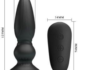 MR PLAY - VIBRADOR POTENTE CONTROL REMOTO ANAL PLUG NEGRO - Imagen 5