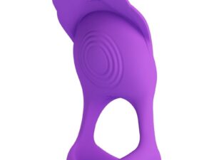 PRETTY LOVE - SILAS ANILLO VIBRADOR 7 VIBRACIONES SILICONA LILA - Imagen 1