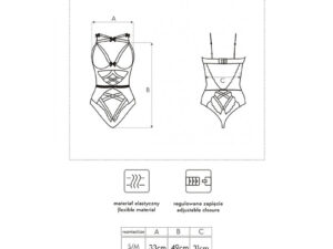 LIVCO CORSETTI FASHION - NAMILLEN LC 90528 BODY BLACK - Imagen 5