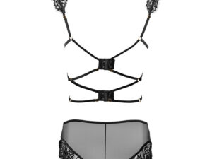 LIVCO CORSETTI FASHION - PALMENOM LC 90614 SUJETADOR + PANTY NEGRO - Imagen 4