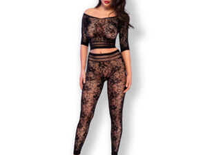 CHILIROSE - CR 4661 TOP & LEGGINS NEGRO S/M