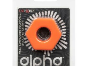 CALEXOTICS - ALPHA ANILLO PROLONG SEXGONO NARANJA - Imagen 2