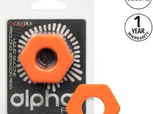 CALEXOTICS - ALPHA ANILLO PROLONG SEXGONO NARANJA - Imagen 1