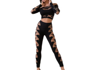 CHILIROSE - CR 4436 TOP  LEGGINS NEGRO S/L - Imagen 2