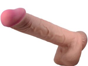 PRETTY LOVE - SLIDING SKIN SERIES DILDO REALÍSTICO CON VENTOSA PIEL DESLIZANTE MORENO 26 CM