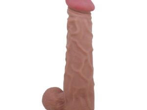 PRETTY LOVE - SLIDING SKIN SERIES DILDO REALÍSTICO CON VENTOSA PIEL DESLIZANTE MORENO 24 CM