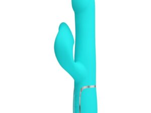 PRETTY LOVE - VIBRADOR RABBIT PERLAS VERDE AGUA - Imagen 1