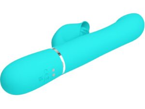 PRETTY LOVE - VIBRADOR RABBIT PERLAS VERDE AGUA - Imagen 5