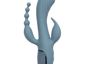 CALEXOTICS - VIBRADOR TRIPLE ÉXTASIS GRIS - Imagen 3