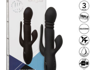 CALEXOTICS - VIBRADOR TRIPLE EUPHORIA NEGRO - Imagen 2